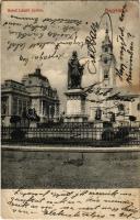 1910 Nagyvárad, Oradea; Szent László szobor, templom. Rigler József Ede kiadása / monument, church (EK)