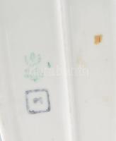 Hollóházi porcelán táncosnő, kézzel festett, jelzett, hibátlan , m: 24,5 cm