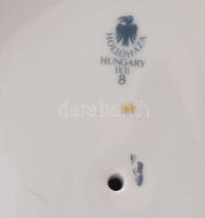 Hollóházi nagy méretű füles váza. Kézzel festett, jelzett, hibátlan m: 35 cm