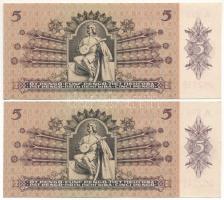 1939. 5P (2x) sorszámkövető pár "A 299 062746 - A 299 062747" T:AU Adamo P6
