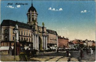 Arad, Andrássy tér. Mandl K. kiadása / square