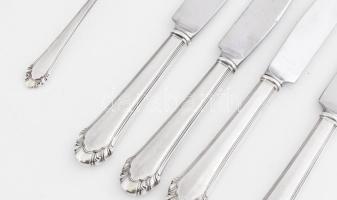 Gorham 24 darabos angol ezüstözött evőeszköz készlet, jelzett, jó állapotban