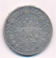 Ausztria 1907. 5K Ag "Ferenc József" T:VF,F patina, szennyeződés
Austria 1907. 5 Corona A...