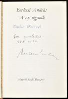 Berkesi András: A 13. ügynök. DEDIKÁLT! Bp.,1972,Magvető. Első kiadás. Kiadói egészvászon-kötés.