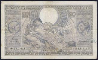 Belgium 1942.8.18. 100Fr/20B T:III