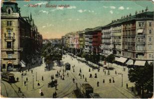 1911 Wien, Vienna, Bécs, Víden I. Skotské námestí / Schottenplatz / square trams (fa)