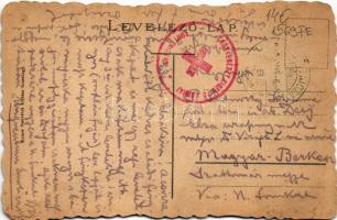 1918 Koritnyica, Korytnica; kávéház. Komor Testvérek kiadása / café + "Vöröskereszt kisegítő kó...