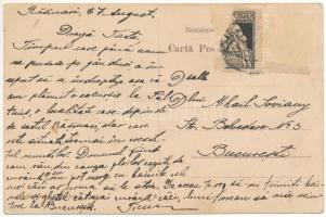 1924 Resinár, Rasinari (Nagyszeben, Sibiu); Scoala / iskola / school (fa)