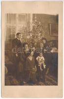 1931 Temesvár, Timisoara; Karácsony este a családdal / family on Christmas Eve. photo (EK)