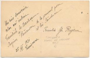 1931 Temesvár, Timisoara; Karácsony este a családdal / family on Christmas Eve. photo (EK)