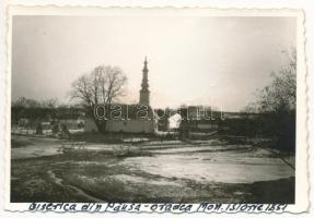 Váradpósa, Pósa, Pausa; Görögkeleti fatemplom / Orthodox wooden church. photo (non PC) (8,4 cm x 5,9 cm) (Rb)