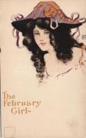 The February Girl litho s: FRK