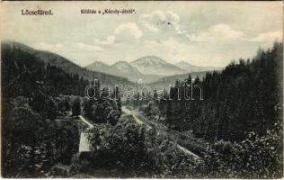 1918 Lőcsefüred, Lőcse-fürdő, Levocské Kúpele (Lőcse, Levoca); Kilátás a Károly útról. Braun Fülöp kiadása / general view (fa)