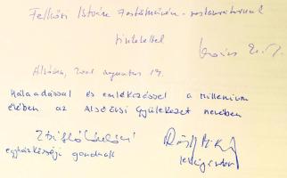 Kovács Endre: Millesimus. Fotóalbum Alsóörsről a Millennium évében. DEDIKÁLT! Alsóörs, 2000, Alsóörs...