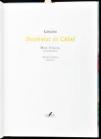 Longosz: Daphnisz és Chloé. Marc Chagall litográfiáival, Faludy György versével. Bp.,2001, Glória. G...