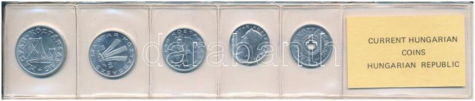 1992. 2f-50f Al (5xklf) fillér forgalmi sor fóliatokban T:UNC Adamo FO25