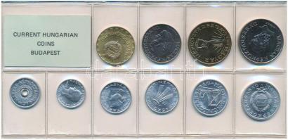 1987. 2f-20Ft (10xklf) érmés forgalmi sor fóliatokban T:UNC Adamo FO20