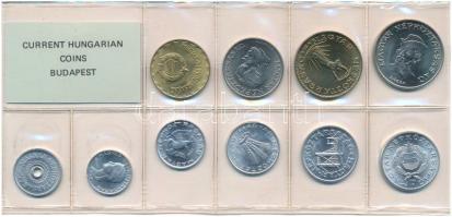 1989. 2f-20Ft (10xklf) érmés forgalmi sor fóliatokban T:UNC Adamo FO22