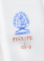 Herendi petrezselyem mintás tálka. Kézzel festett, jelzett, kis kopással 14x9 cm