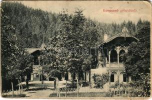 1910 Borosznó-gyógyfürdő, Brusno-kúpele (Borosznó, Brusznó, Brusno); villák, fürdő. Ivánszky Elek kiadása / villas, spa (Rb)