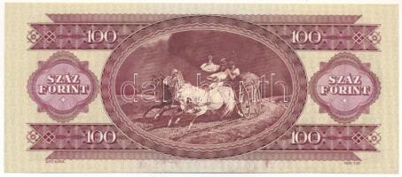 1984. 100Ft "B 432 030510" nyomdai festékfolttal és papírránccal T:UNC
Adamo F35