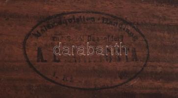 Remi (Remy) van Haanen, Remigius Adrianus van Haanen (1812-1894): Szarvas a vízben. Olaj, fatábla. J...