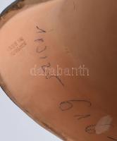 Kovács Margit (1902-1977): Palántázó lány. Mázas kerámia, jelzett, kis kopással, m: 20,5 cm