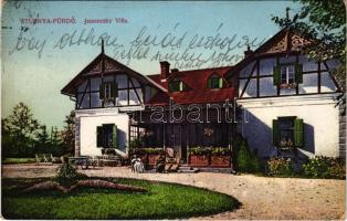 1911 Stubnyafürdő, Túróchévíz, Stubnianske Teplice, Turcianske Teplice; Jeszenszky villa / villa + "STUBNYAFÜRDŐ P.U." (EK)