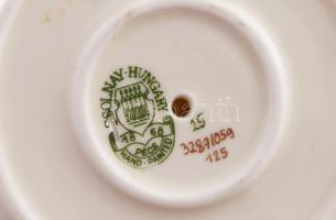 2 db Zsolnay búzavirág mintás porcelán gyertyatartó párban. Kézzel festett, jelzett, hibátlanok 14 c...