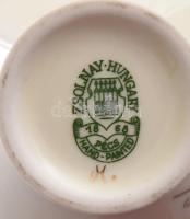 Zsolnay búzavirág mintás porcelán váza. Kézzel festett, jelzett, hibátlan 15 cm