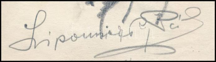 Márton Ferenc (1884-1940): 1933 Gödöllői Jamboree - Lipovniczky Pál, hírszolgálat vezető aláírt port...