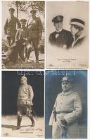 22 db RÉGI motívum képeslap vegyes minőségben: Habsburg uralkodok, hadvezérek, katonák / 22 pre-1945 motive postcards in mixed quality: Habsburg royalties and generals, military, soldiers