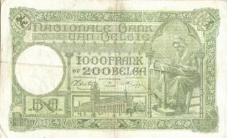 Belgium 1943.4.13. 1000Fr/200B T:II