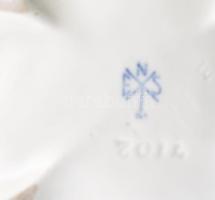 ENS bonbonier plasztikus rózsa fogóval, jelzett, minimális kopottsággal, 12x10x9 cm