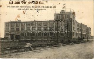 1914 Budapest XI. Kelenföld, Pénzintézetek hadikórháza. Fehérvári út 102., Szödényi Árpád kiadása (fl)