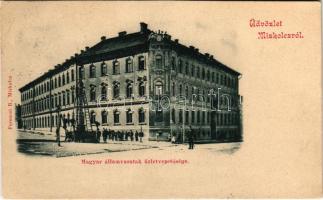 1904 Miskolc, Magyar Államvasutak Üzletvezetősége. Ferenczi B. kiadása