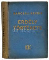 Marczali Henrik: Erdély története. Bp., 1935, Káldor. Kiadói aranyozott egészvászon-kötések, kopott borítóval.