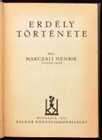 Marczali Henrik: Erdély története. Bp., 1935, Káldor. Kiadói aranyozott egészvászon-kötések, kopott ...
