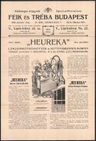 cca 1910 3 db képes reklám nyomtatvány: 1907 Villamos óra és mechanikai gyár toronyóra reklám képpel...