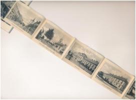 Balassagyarmat, Fő utca, Izraelita templom, zsinagóga. Vastag leporello 12 kis képpel (fl)