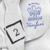 Aquincum rózsa. Kopott, pattogzott, jelzett, h: 11 cm