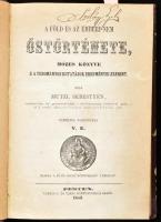 Mutzl Sebestyén: A föld és az emberi-nem őstörténete, Mózes könyve s a Tudományos kutatások eredményei szerint. Németből fordította: V.E. Pest, 1853, Lukács L. és Társa, VIII+342 p.+1 (kihajtható tábla) t. Korabeli aranyozott gerincű átkötött félvászon-kötés, kopott borítóval, kissé foxing foltos lapokkal.