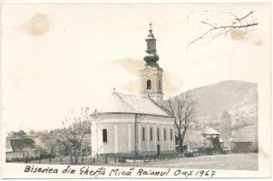 Kisgérce, Gherta Mica; Biserica / Ortodox templom / Orthodox church. photo (non PC) (ragasztónyom / glue marks)