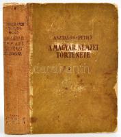 Asztalos Miklós - Pethő Sándor: A magyar nemzet története ősidőktől napjainkig. Bp., é.n. (cca 1930-1940), Dante, 559+(1) p. Kiadói félvászon-kötés, sérült, kopott, foltos borítóval, sérült címlappal, helyenként kissé foltos lapokkal.