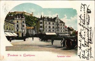 1900 Ljubljana, Laibach; Spitalske ulice / utca / street