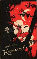 Gruss vom Krampus / Krampusz. LWKW Nr. 9032. (fl)