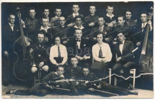 Szászváros, Broos, Orastie; Orchestra Liceului Aurel Vlaicu / gimnáziumi zenekar / high school music band. photo (b)