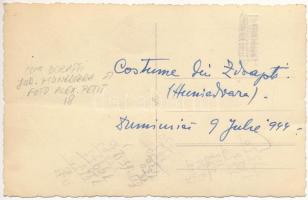 1944 Vajdahunyad, Hunedoara; Costume lui Zorapti / erdélyi népviselet / Transylvanian folklore. Alex...