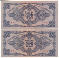 1945. 500P (2x) sorszámkövetők "K 035 097267 - K 035 097268" T:AU Adamo P19