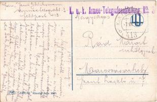 1917 Hölgy bundában, olasz művészlap / Lady in fur, Italian art. Erkal Künstler-Serie 309/5. s: Usab...